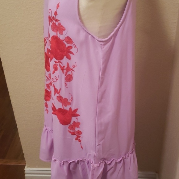 Entro Embroidered Dress New without tags - Picture 4 of 6
